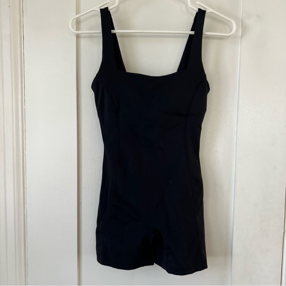 Crop shop boutique Activluxe Square Neck Playsuit (size small)